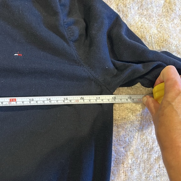 Tommy Hilfiger Navy Cotton Sweater - Picture 3 of 5